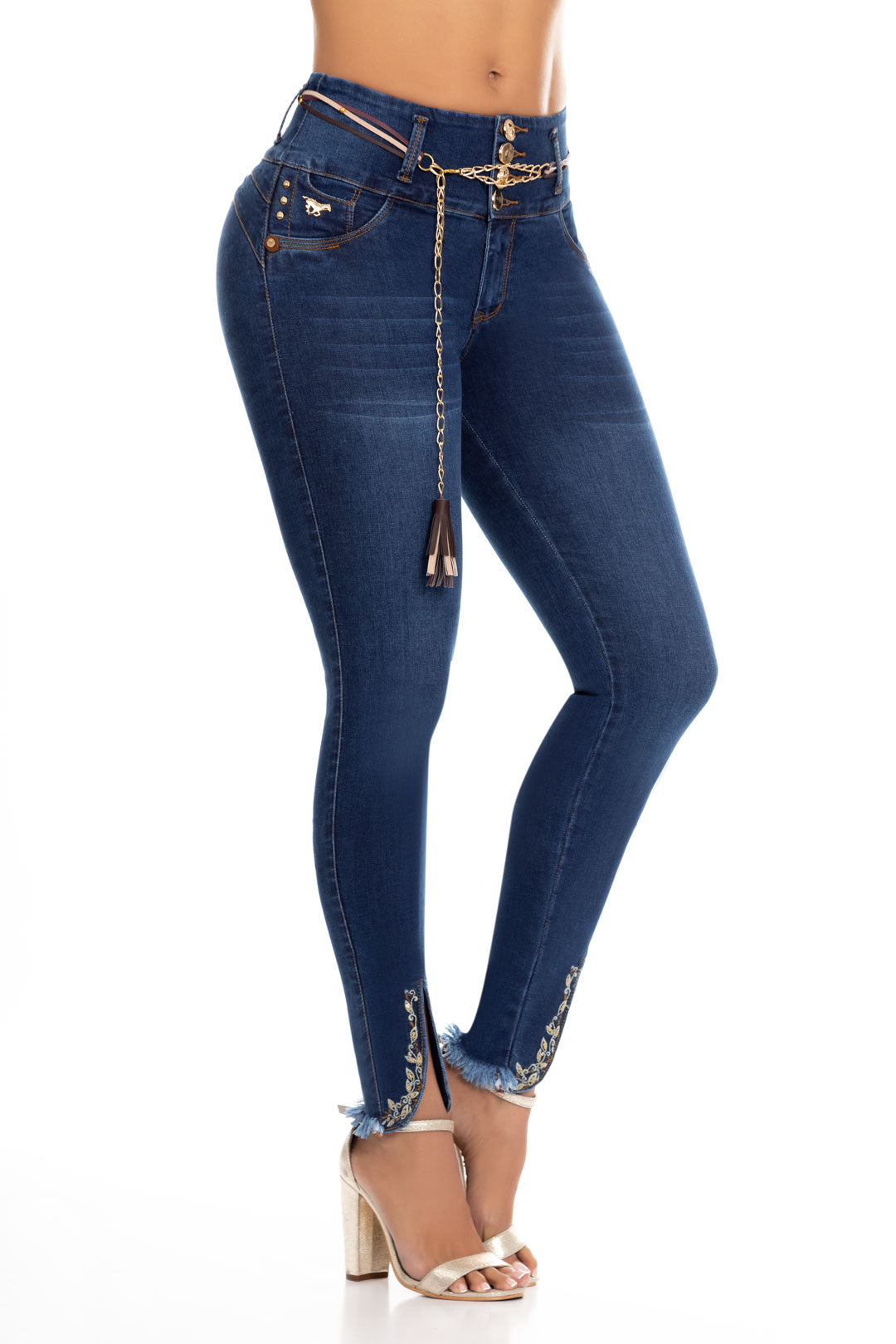 JEANS LEVANTA COLA BLANCO 6734  Colombiana de jeans – Colombiana de Jeans