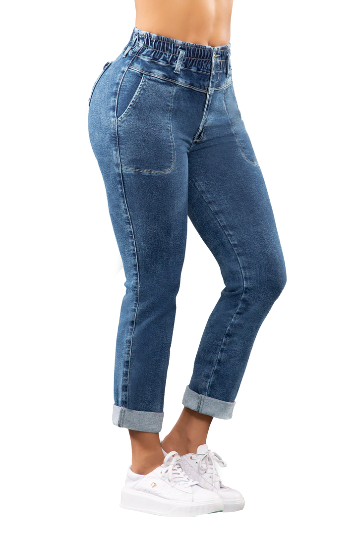 JEANS PUSH UP AZUL RCMDAZ01124-58