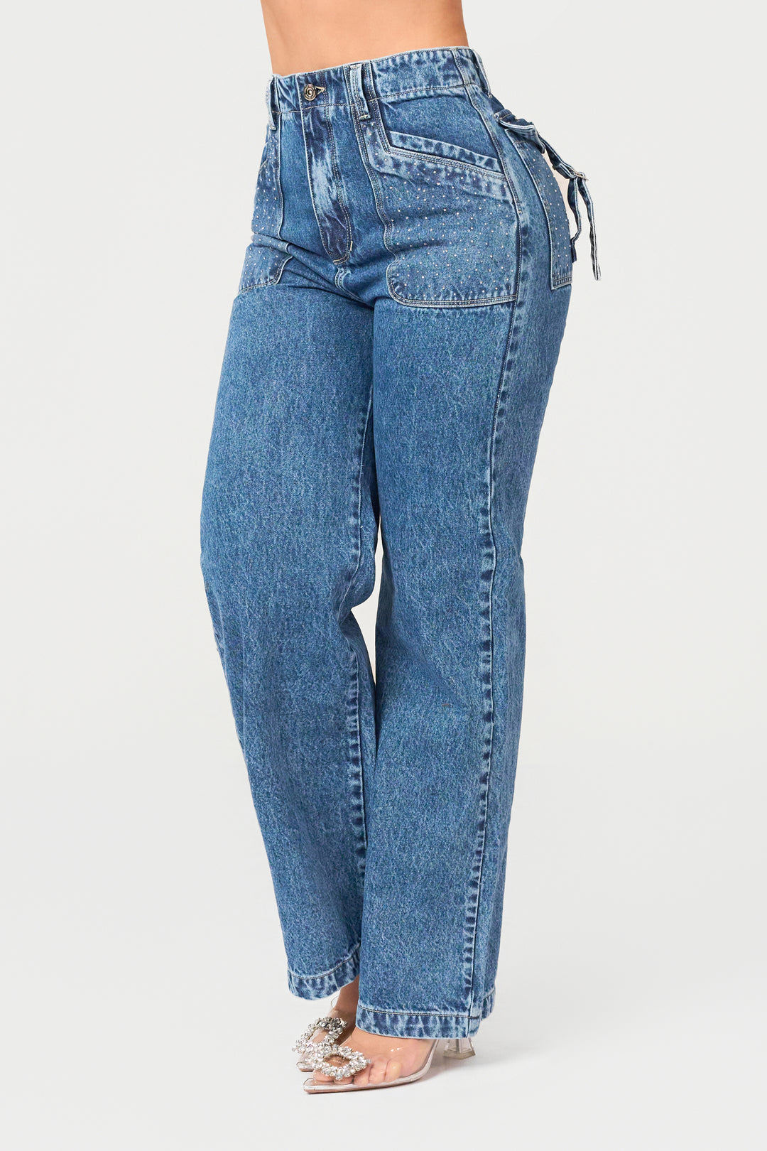 BLUE WIDE LEG 7026