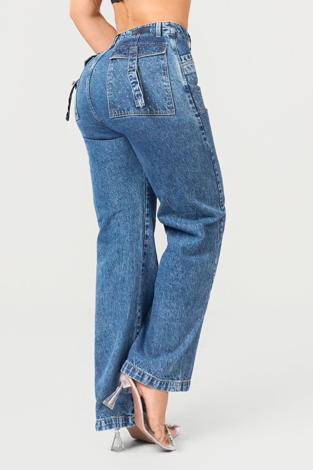 BLUE WIDE LEG 7026