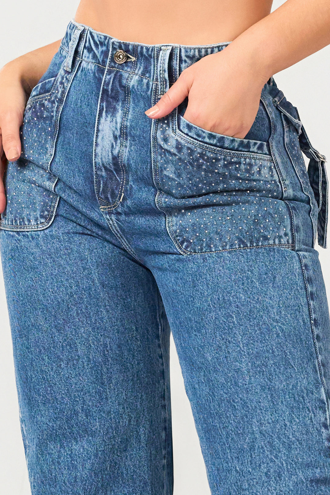 BLUE WIDE LEG 7026