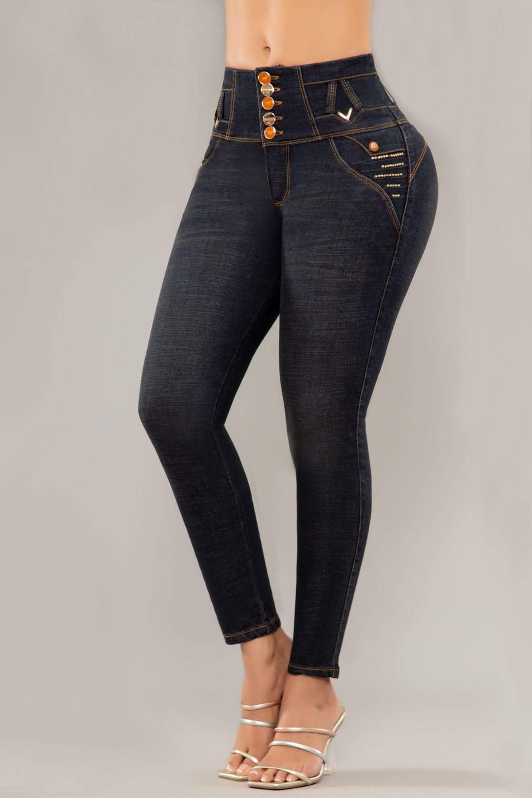 JEANS COLOMBIANOS PUSH UP AZUL 6578