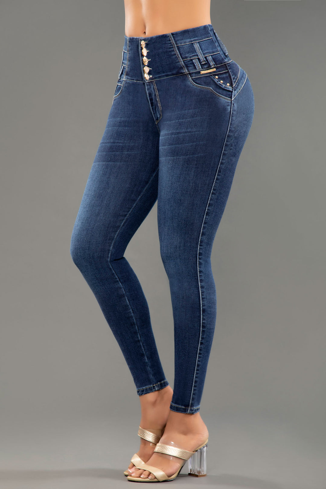 JEANS COLOMBIANOS PUSH UP AZUL 6626