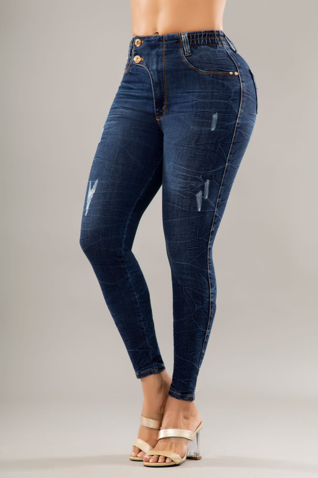 JEANS COLOMBIANOS PUSH UP AZUL 6670