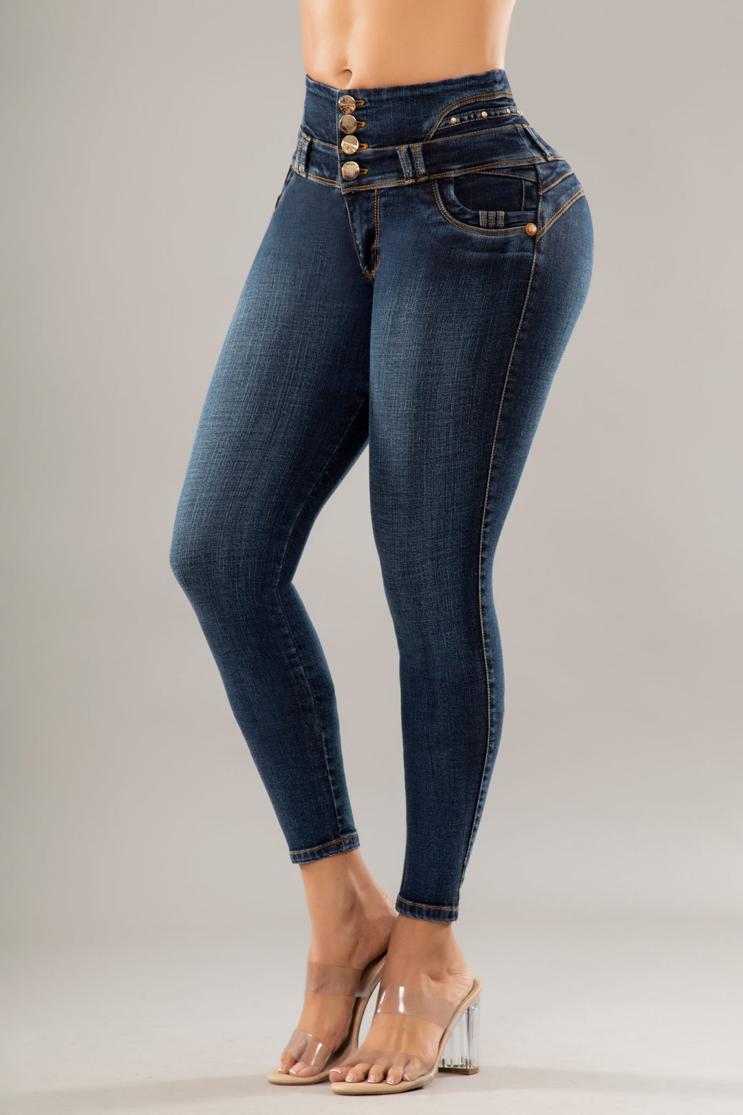 JEANS COLOMBIANOS PUSH UP AZUL 6698