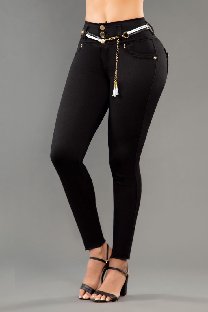 JEANS COLOMBIANOS PUSH UP NEGRO 6706