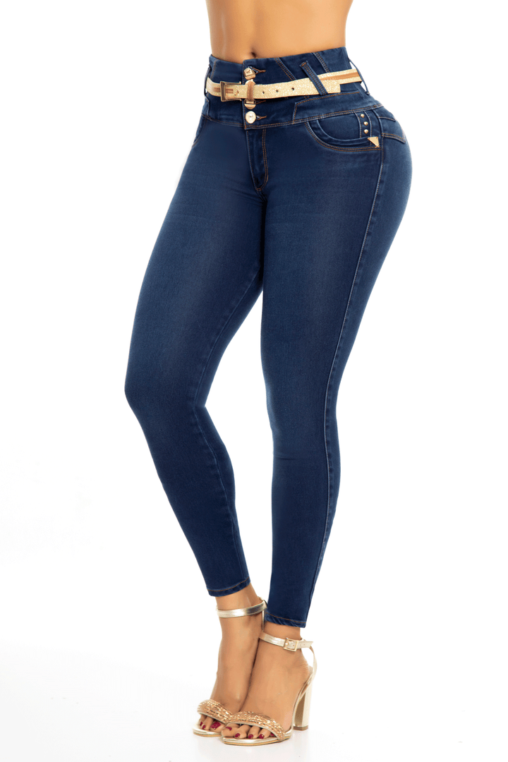 JEANS COLOMBIANOS PUSH UP AZUL 6742