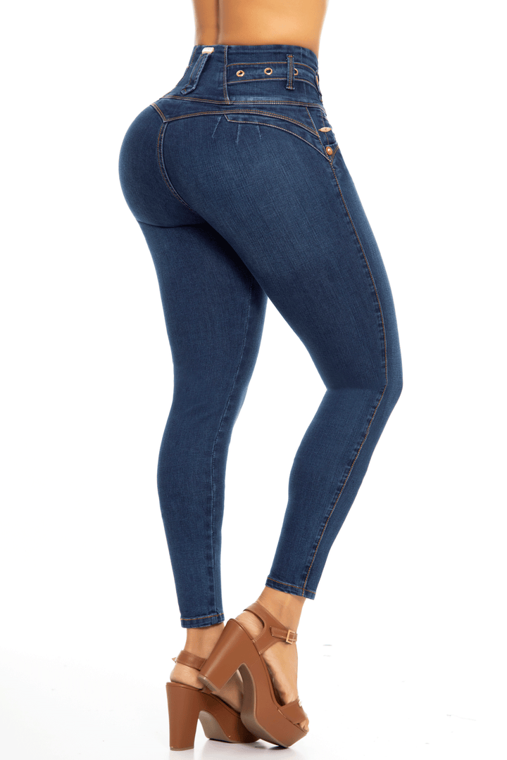 JEANS COLOMBIANOS PUSH UP AZUL 6743