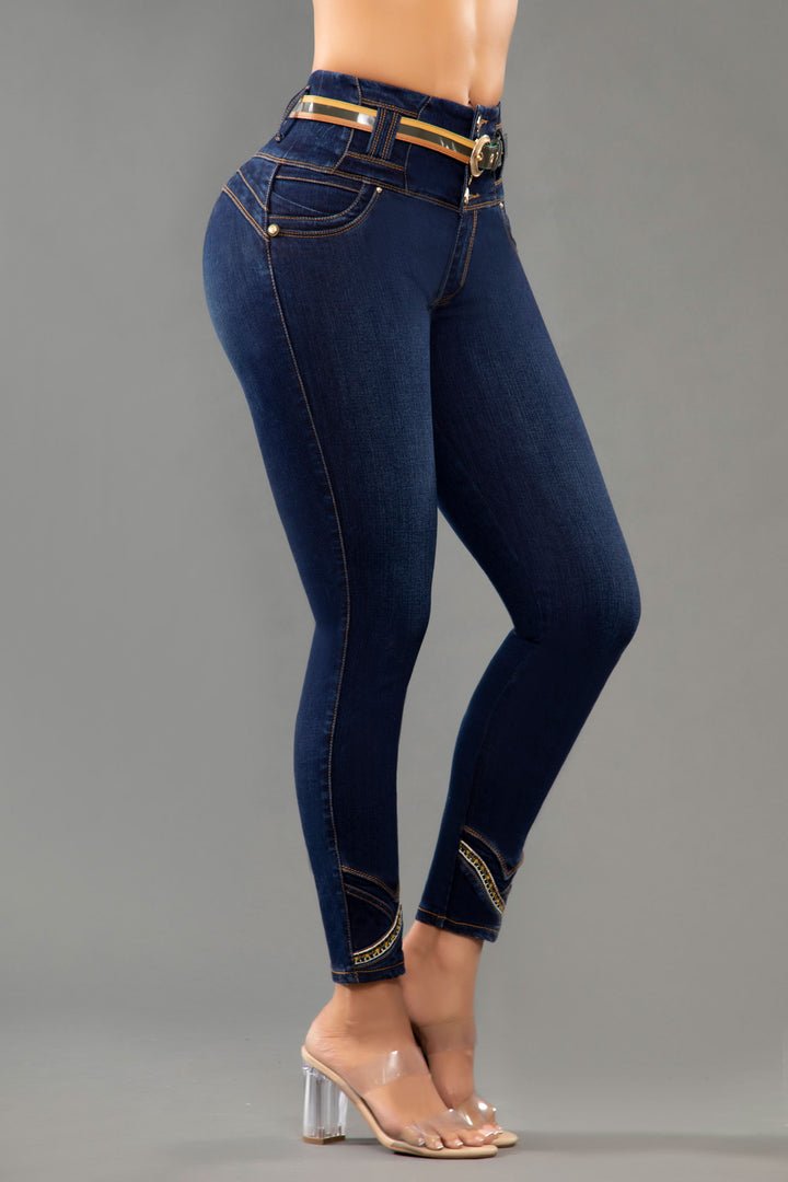 JEANS COLOMBIANOS PUSH UP AZUL 6745