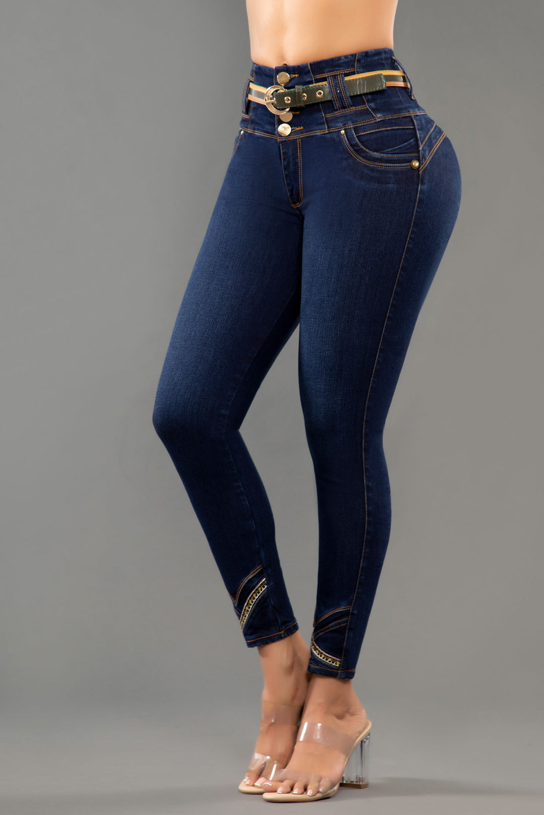 JEANS COLOMBIANOS PUSH UP AZUL 6745