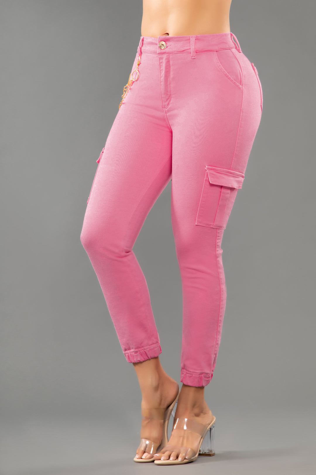 JOGGERS COLOMBIANOS PUSH UP ROSADO 6751