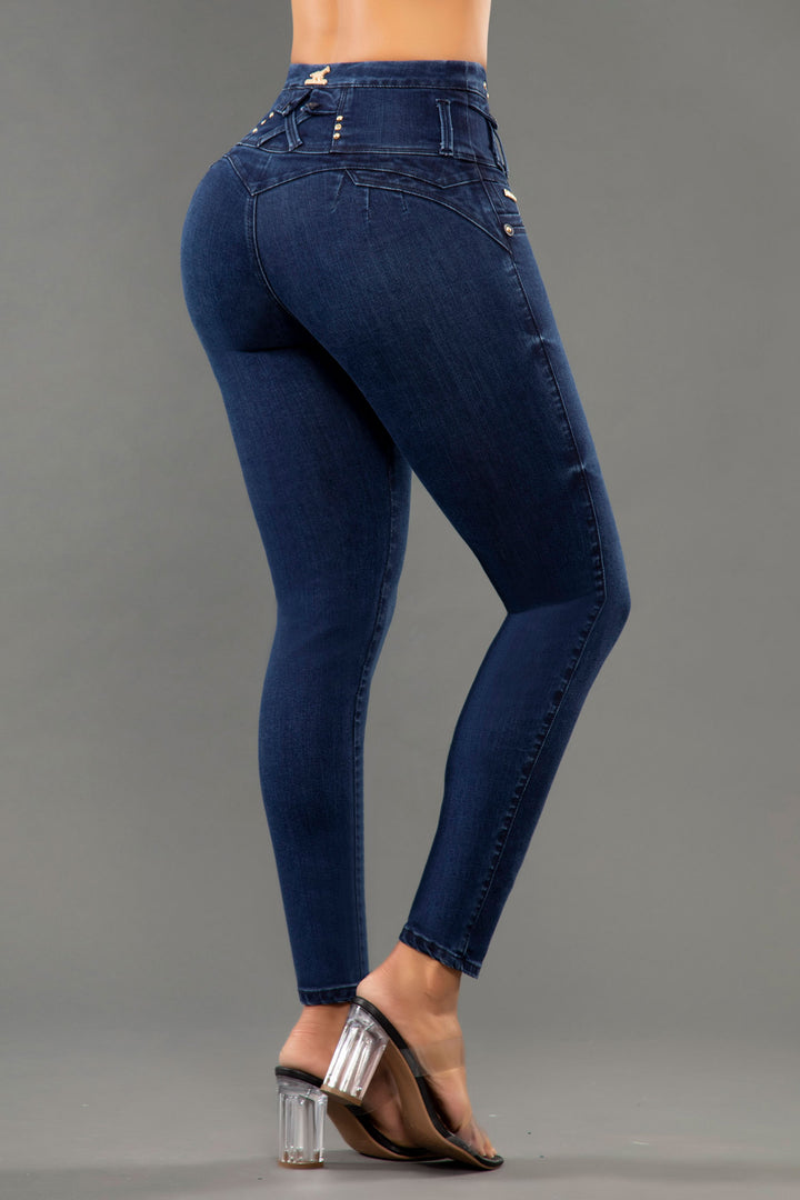 JEANS COLOMBIANOS PUSH UP AZUL  6761