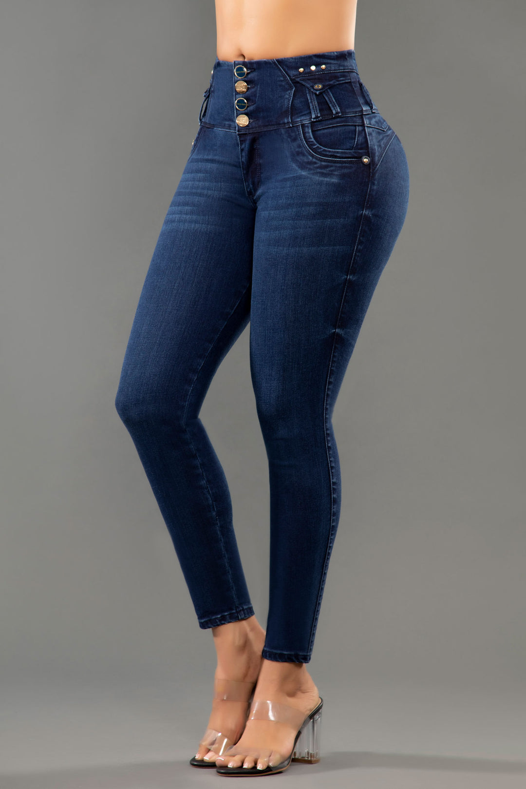 JEANS COLOMBIANOS PUSH UP AZUL  6761