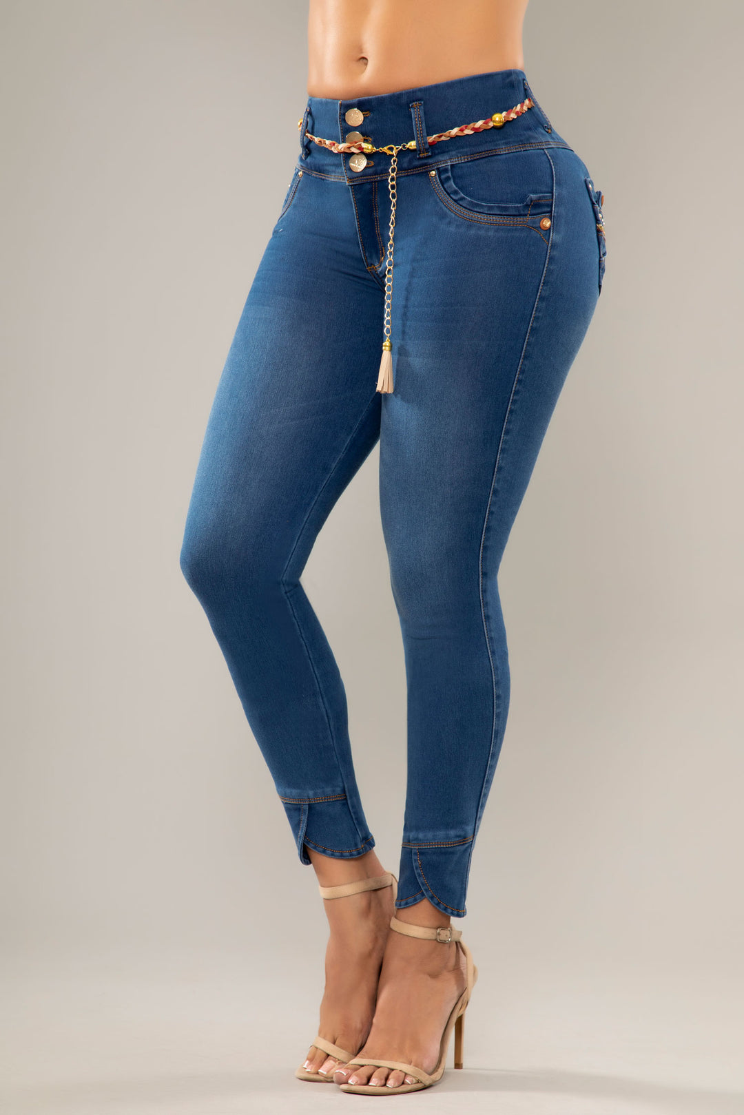 JEANS COLOMBIANOS PUSH UP AZUL 6762