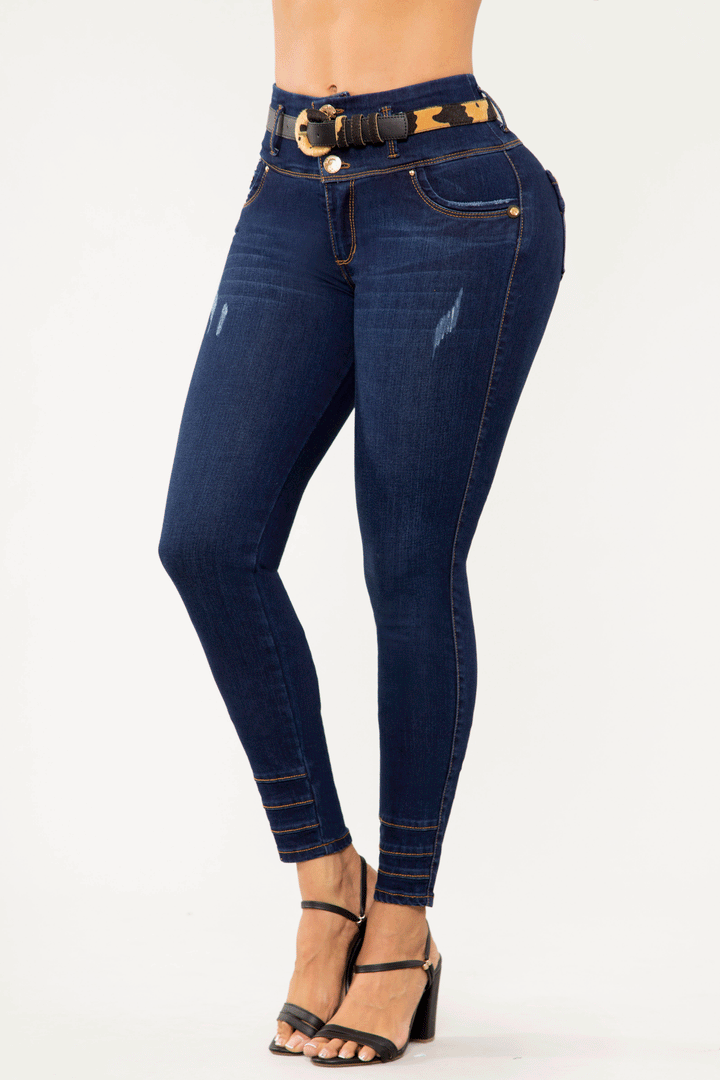 JEANS COLOMBIANOS PUSH UP AZUL 6769