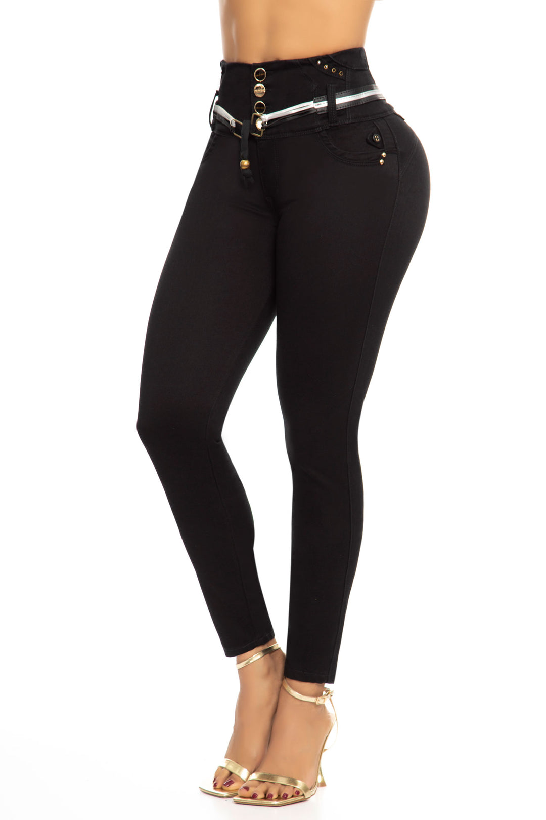 JEANS COLOMBIANOS PUSH UP NEGRO 6782