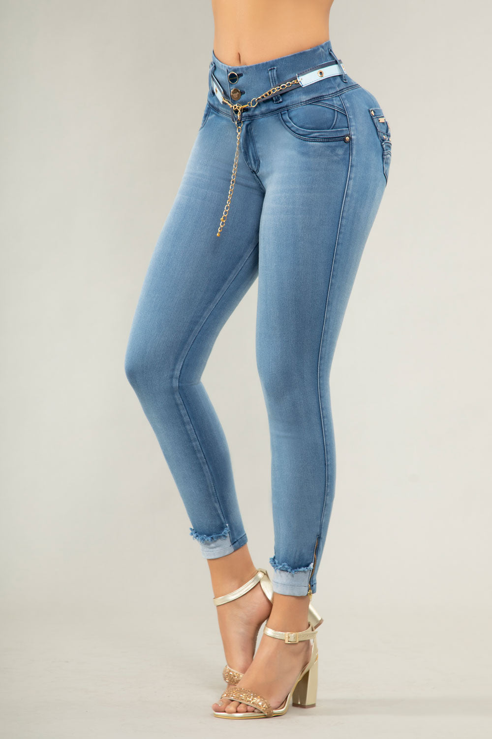 JEANS COLOMBIANOS PUSH UP AZUL 6784