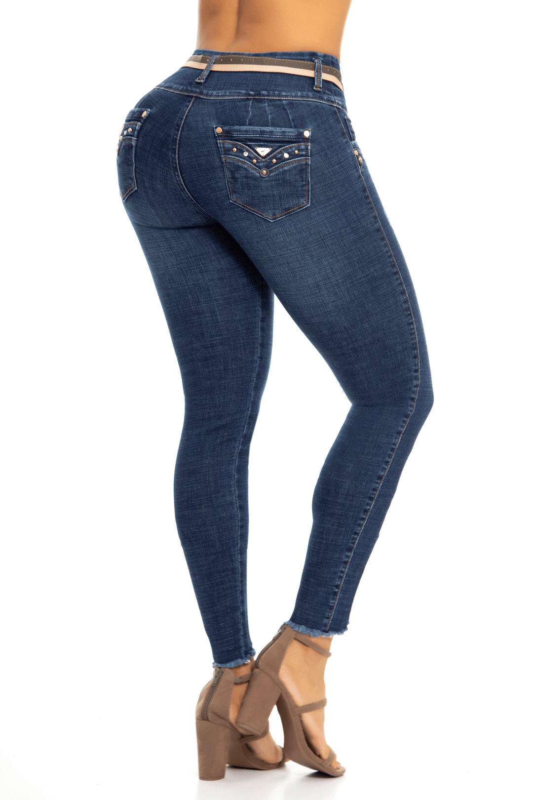 JEANS COLOMBIANOS PUSH UP AZUL 6819