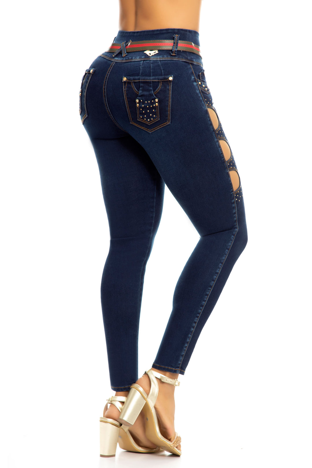 JEANS COLOMBIANOS PUSH UP AZUL 6906