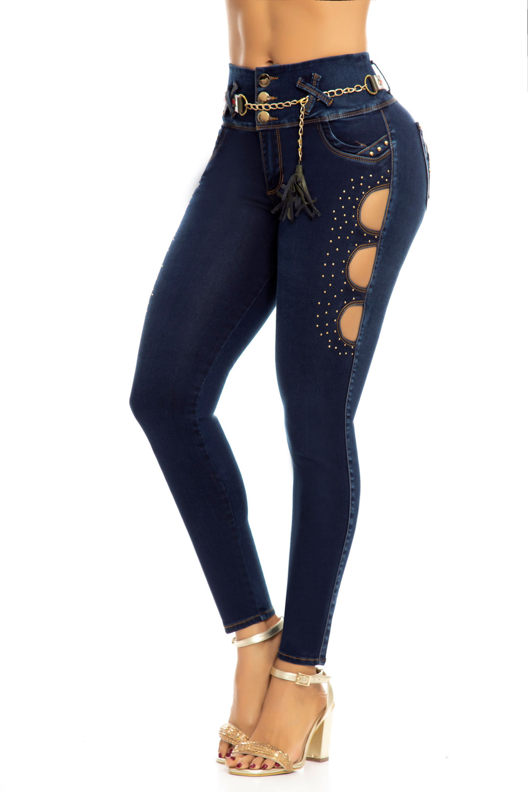 JEANS COLOMBIANOS PUSH UP AZUL 6906