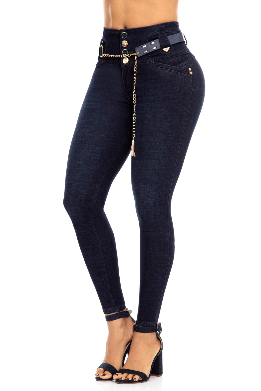 JEANS COLOMBIANOS PUSH UP AZUL 6944