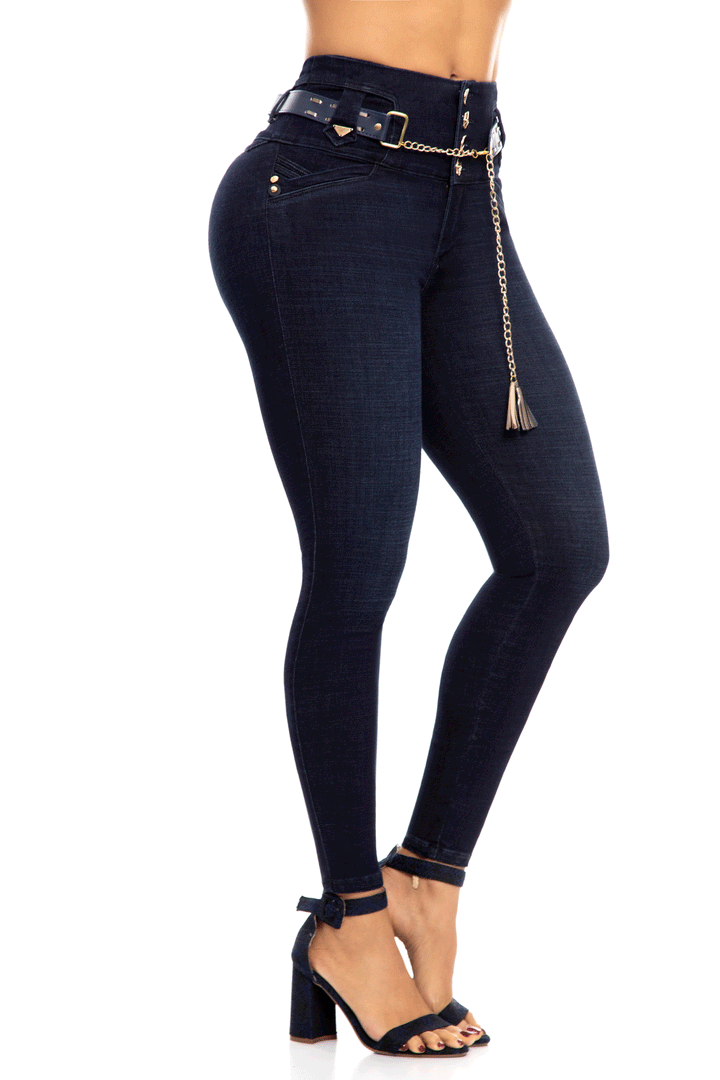 JEANS COLOMBIANOS PUSH UP AZUL 6944