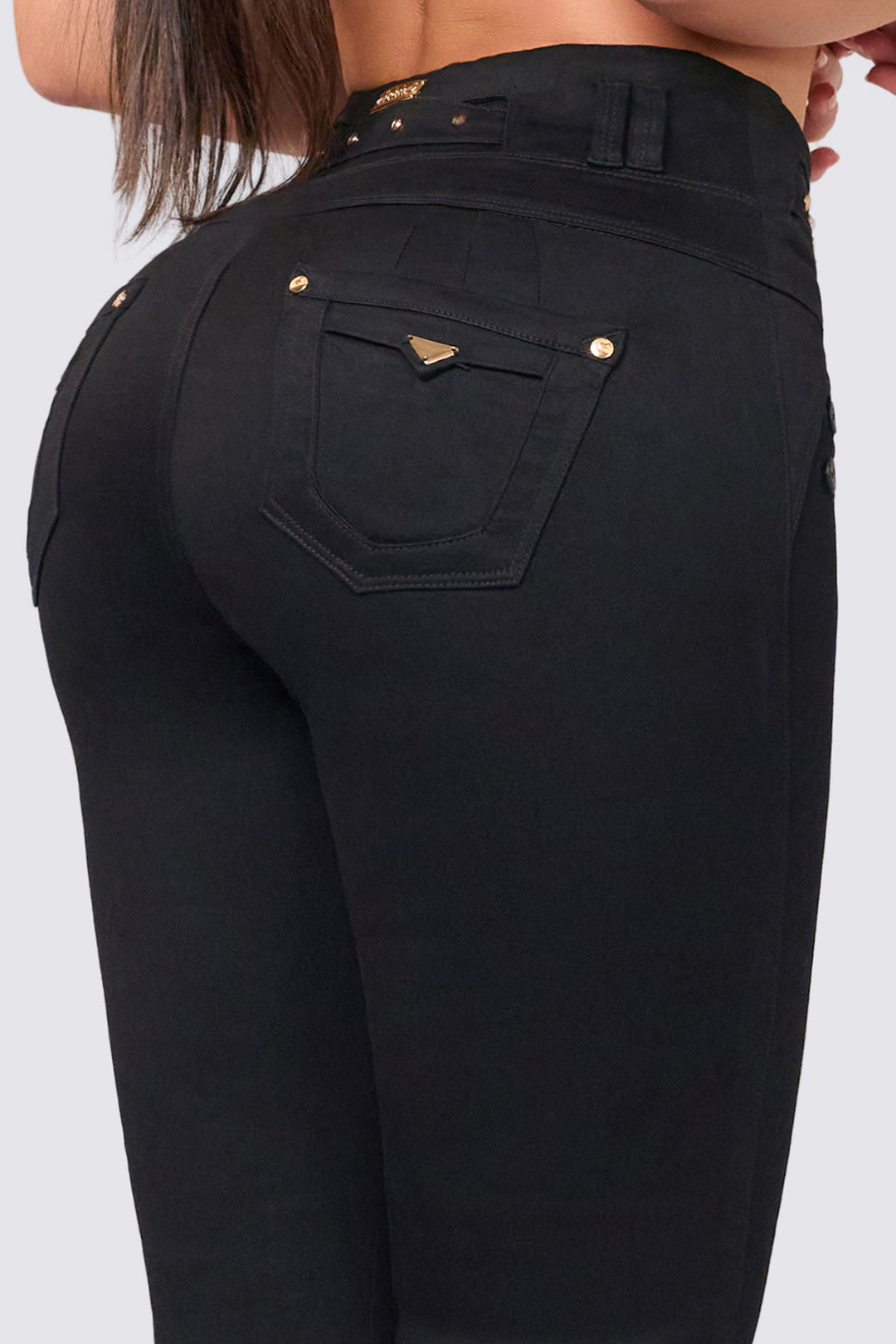 BLACK SKINNY JEANS 7049