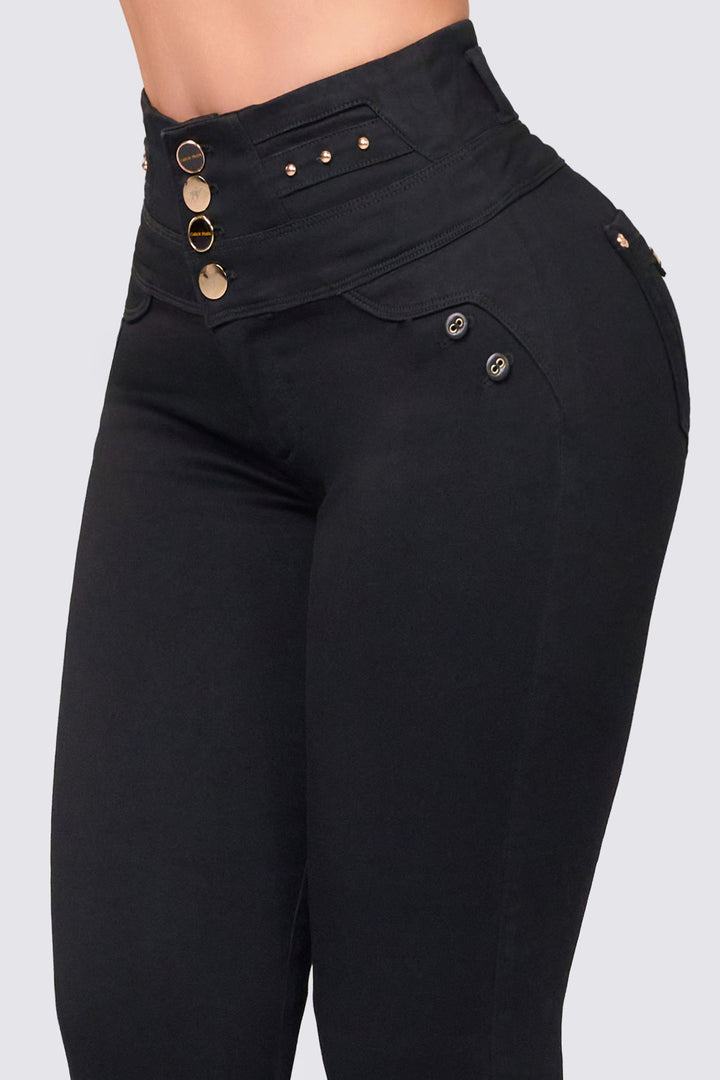 BLACK SKINNY JEANS 7049