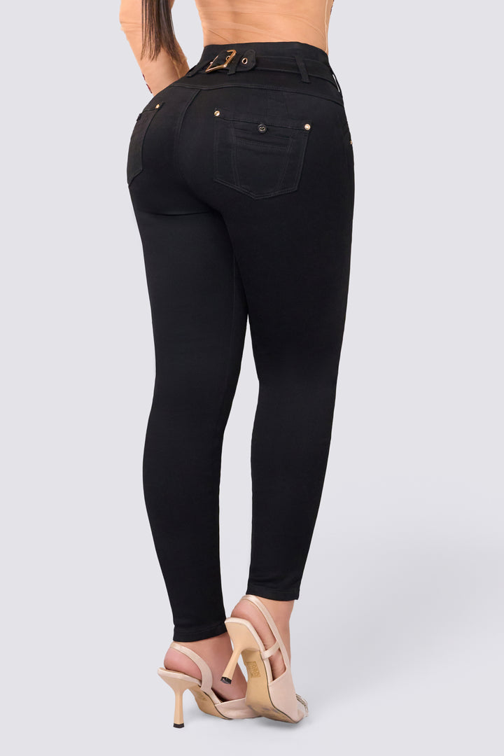 BLACK SKINNY JEANS 7055