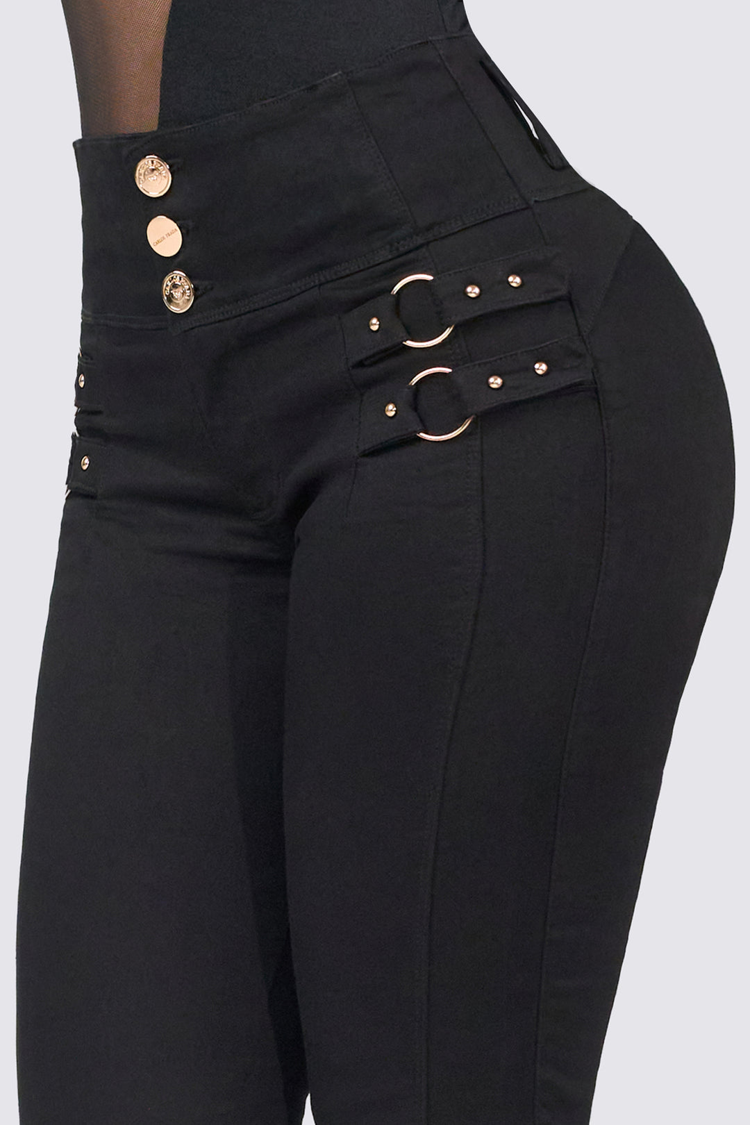 BLACK SKINNY JEANS 7076-N