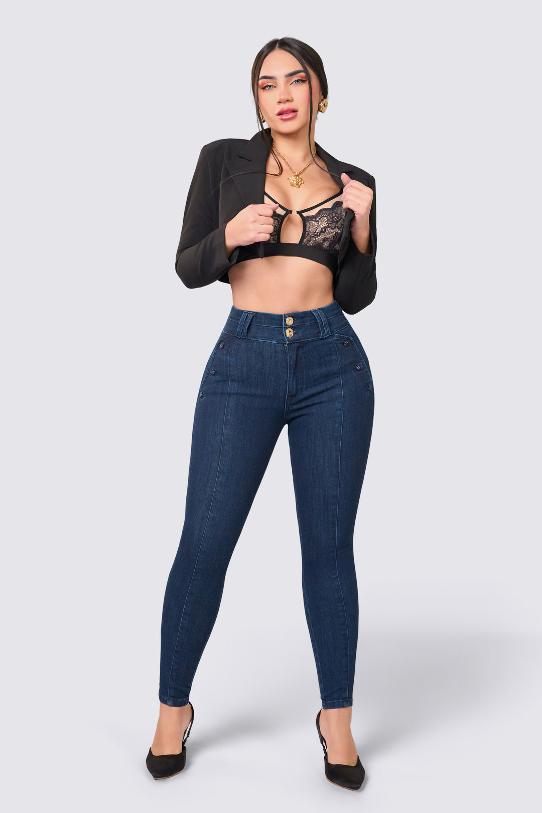 BLUE SKINNY JEANS 7031-N