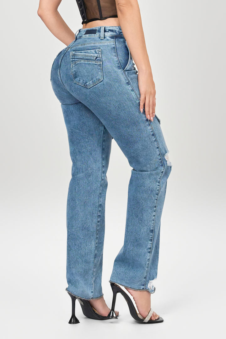 BLUE STRAIGHT JEANS 6880