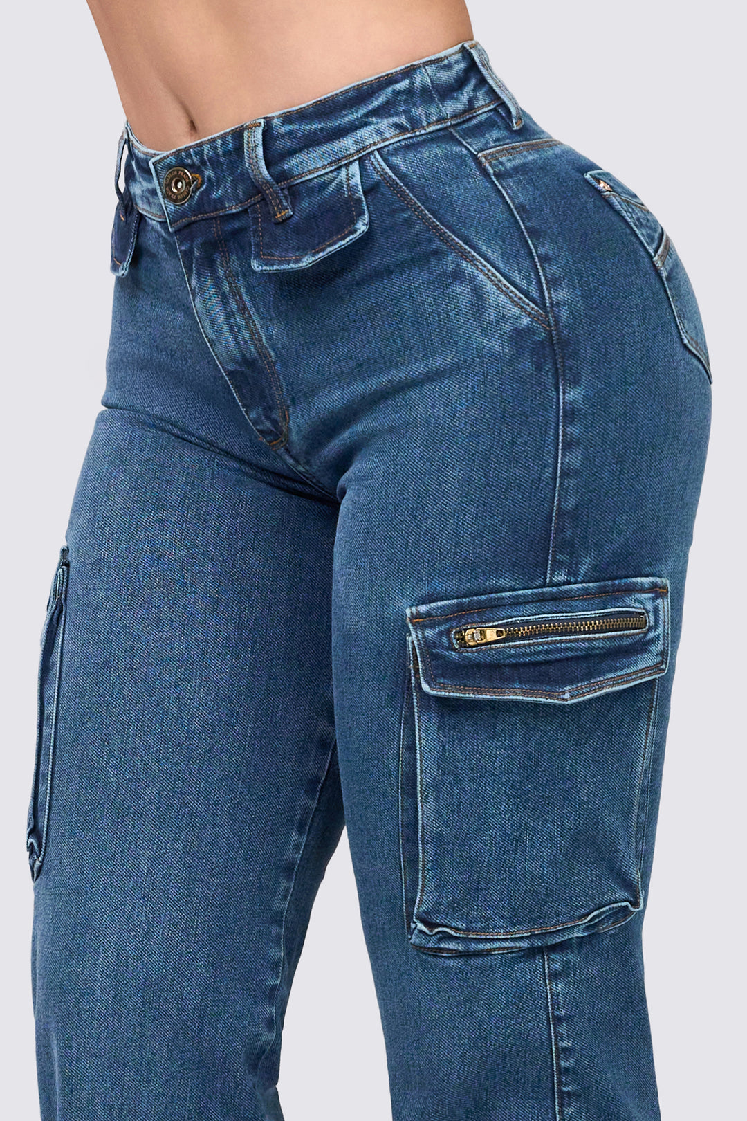 BLUE CARGO JEANS 7052-N