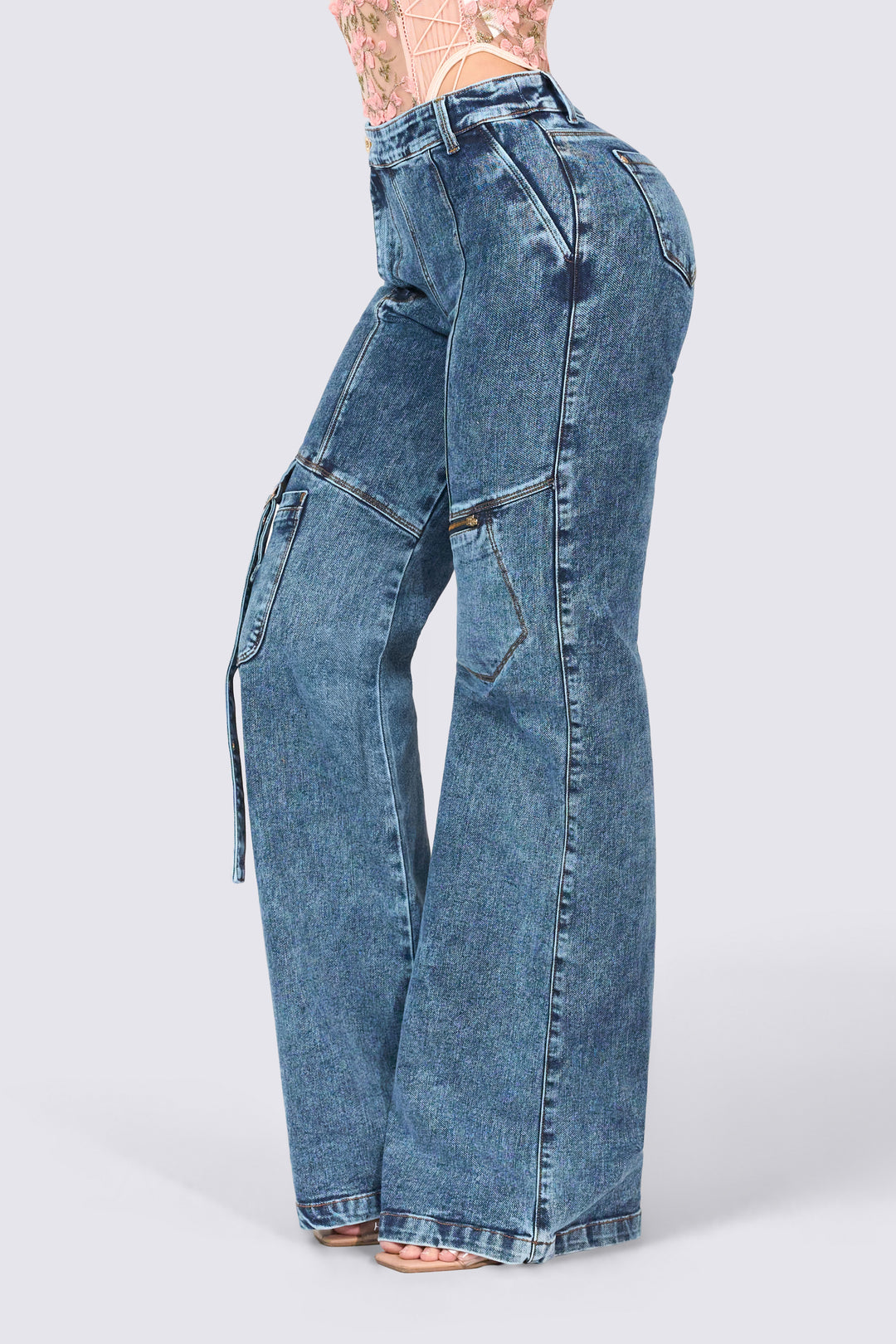 WIDE LEG JEANS 7084-N
