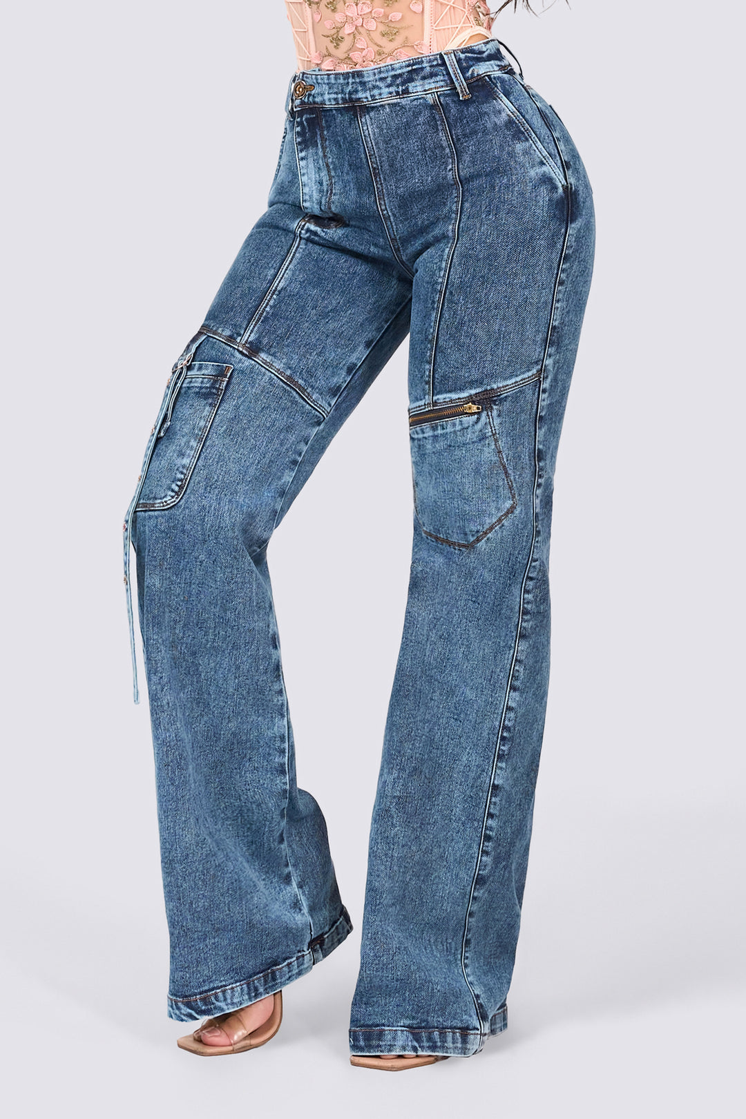 WIDE LEG JEANS 7084-N