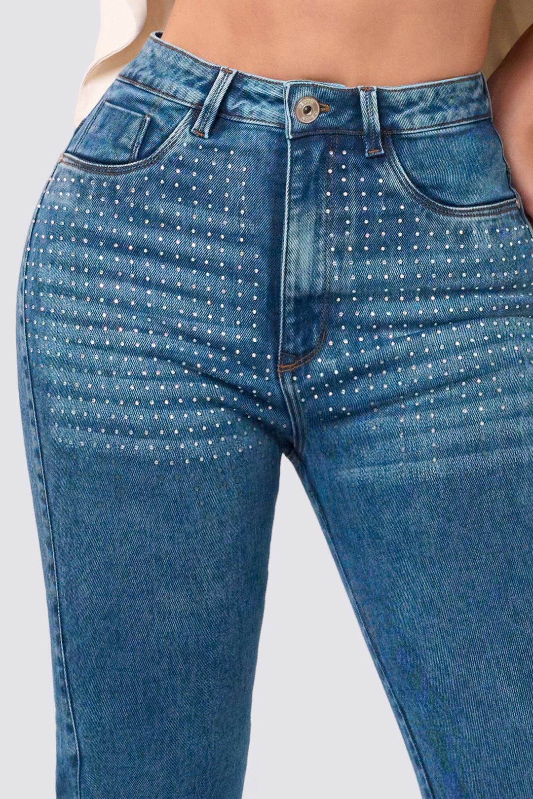 BLUE JEANS WITH SPARKLES 7081