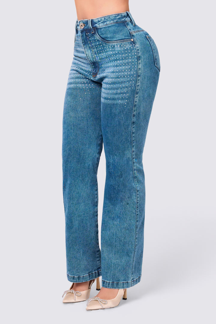 BLUE JEANS WITH SPARKLES 7081