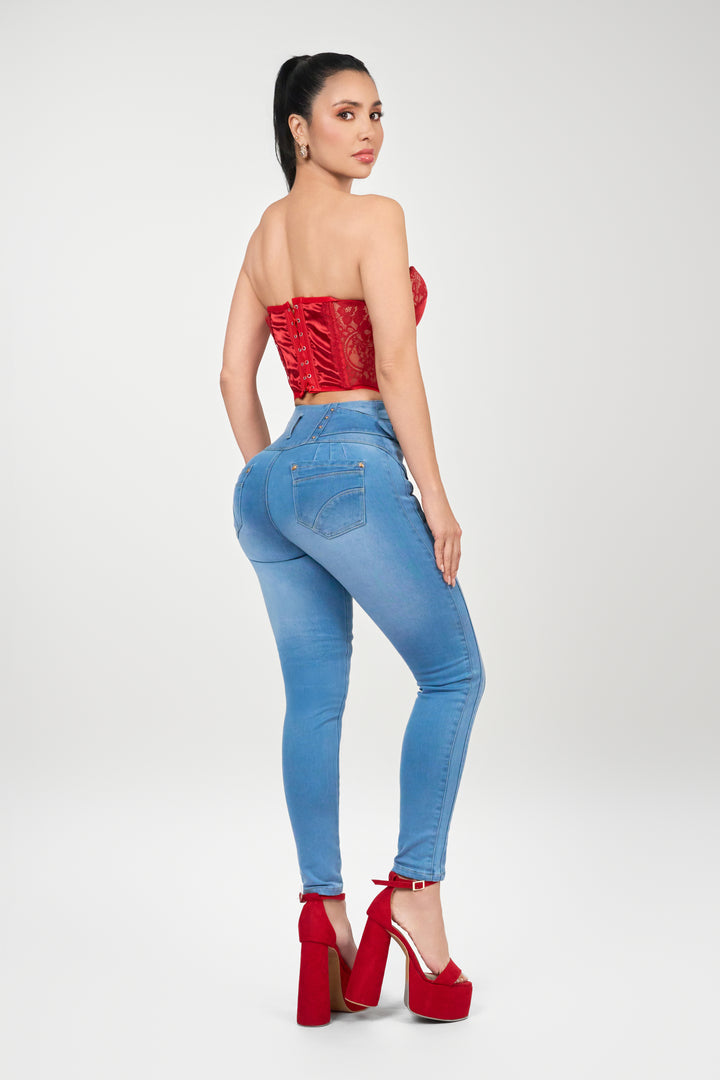 BLUE SKINNY JEANS 6899