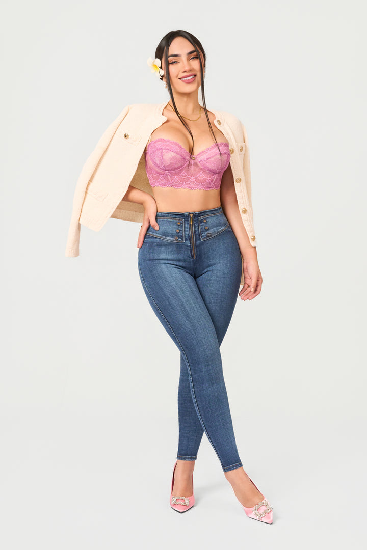 BLUE SKINNY JEANS 7004