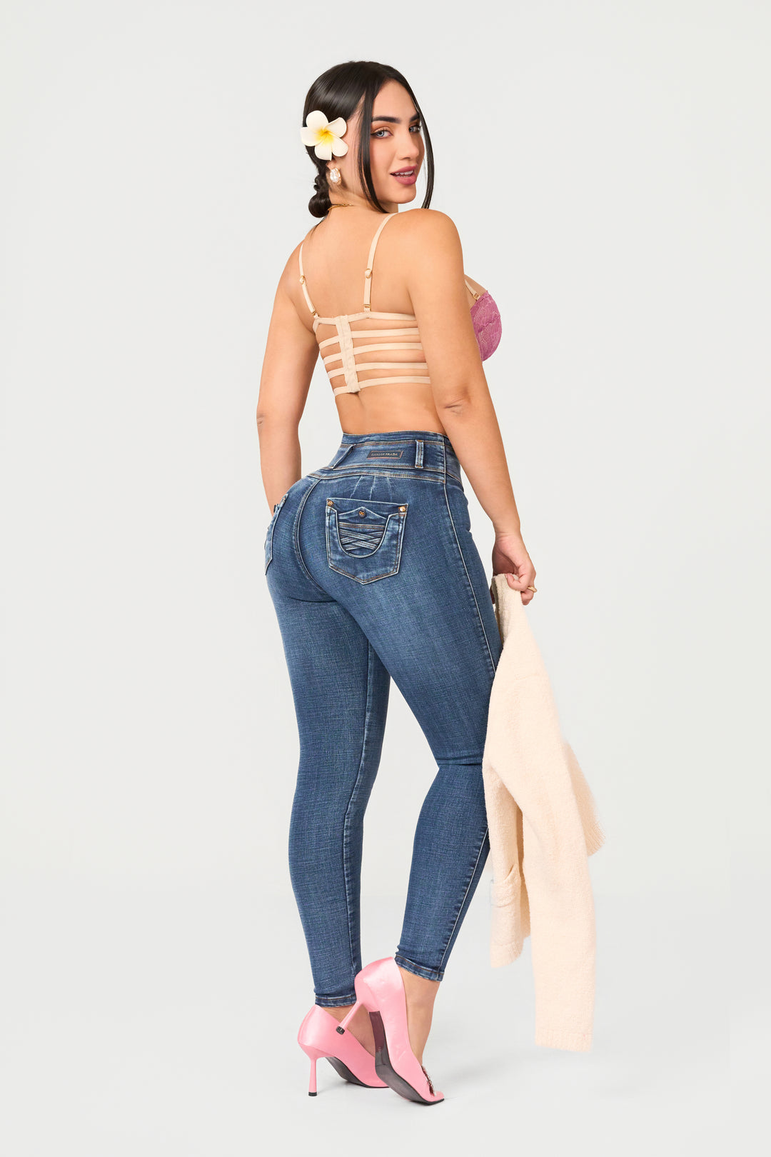 BLUE SKINNY JEANS 7004