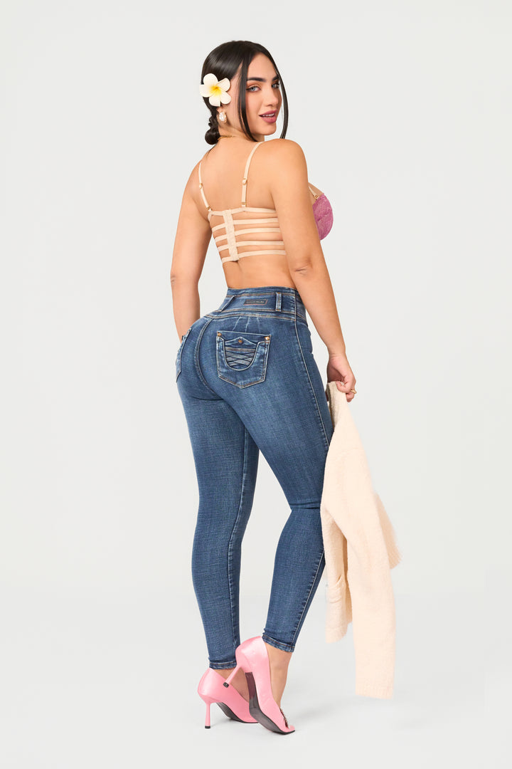 BLUE SKINNY JEANS 7004