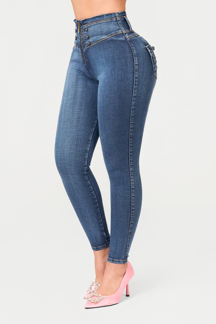 BLUE SKINNY JEANS 7004
