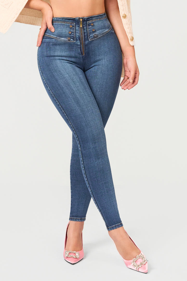 BLUE SKINNY JEANS 7004