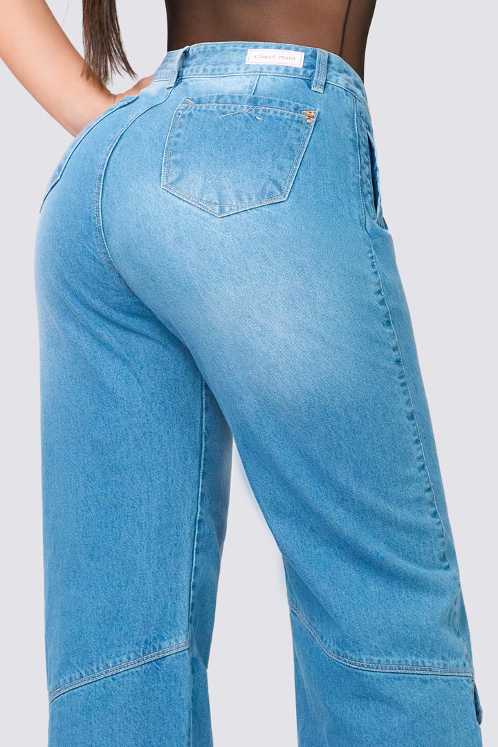 BLUE WIDE LEG 7022