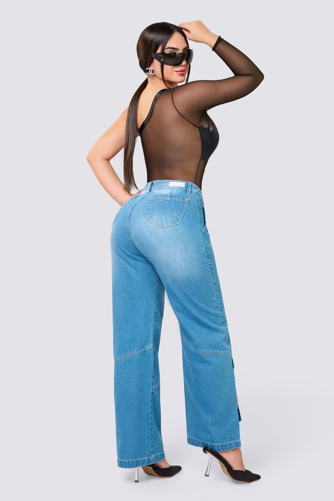 BLUE WIDE LEG 7022