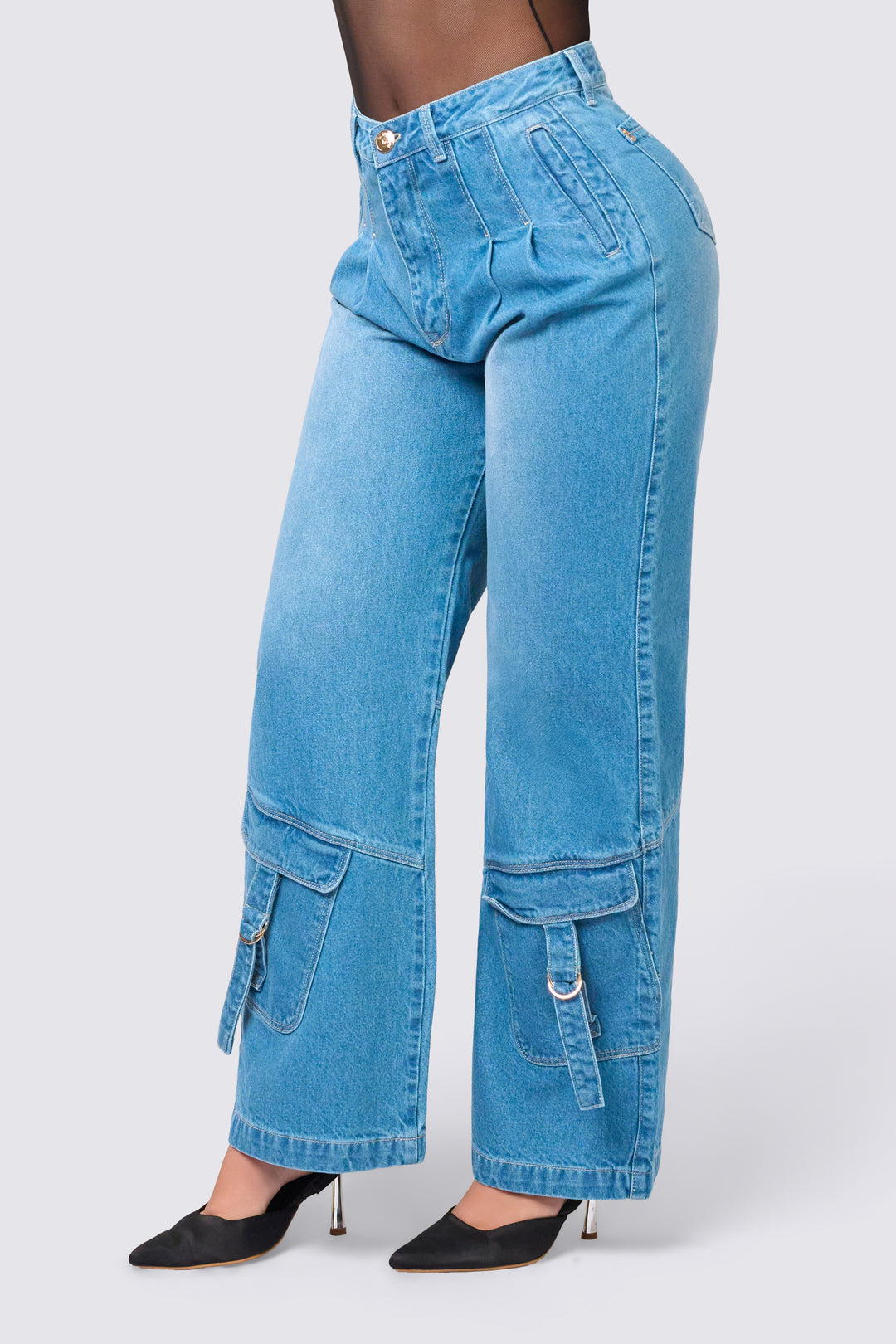 BLUE WIDE LEG 7022
