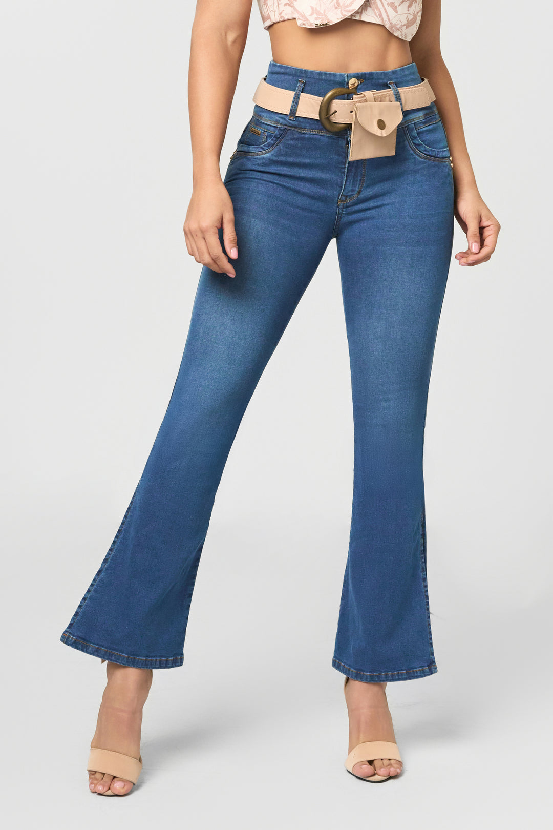 PANTALÓN BOTA CAMPANA AZUL 6863