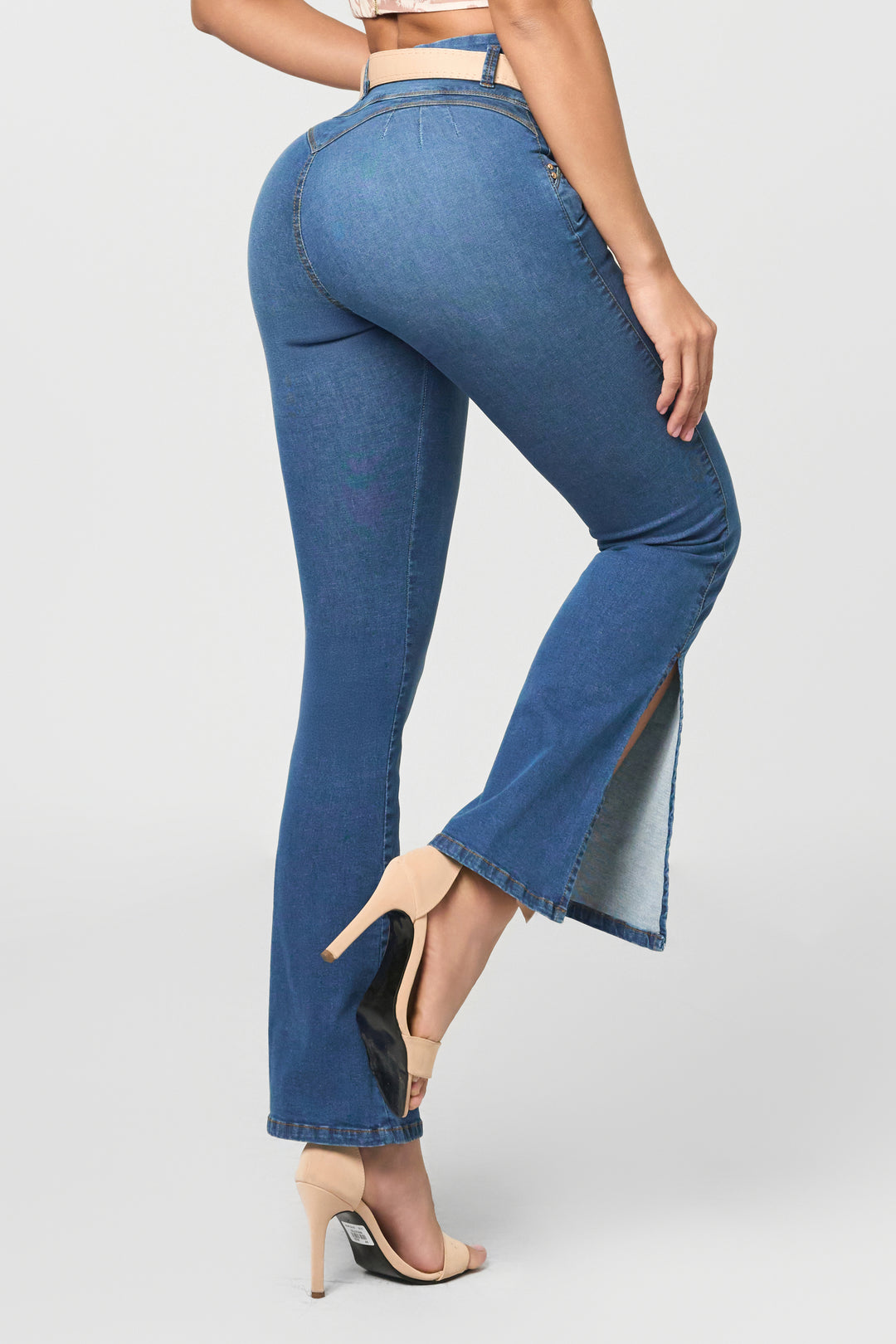 PANTALÓN BOTA CAMPANA AZUL 6863