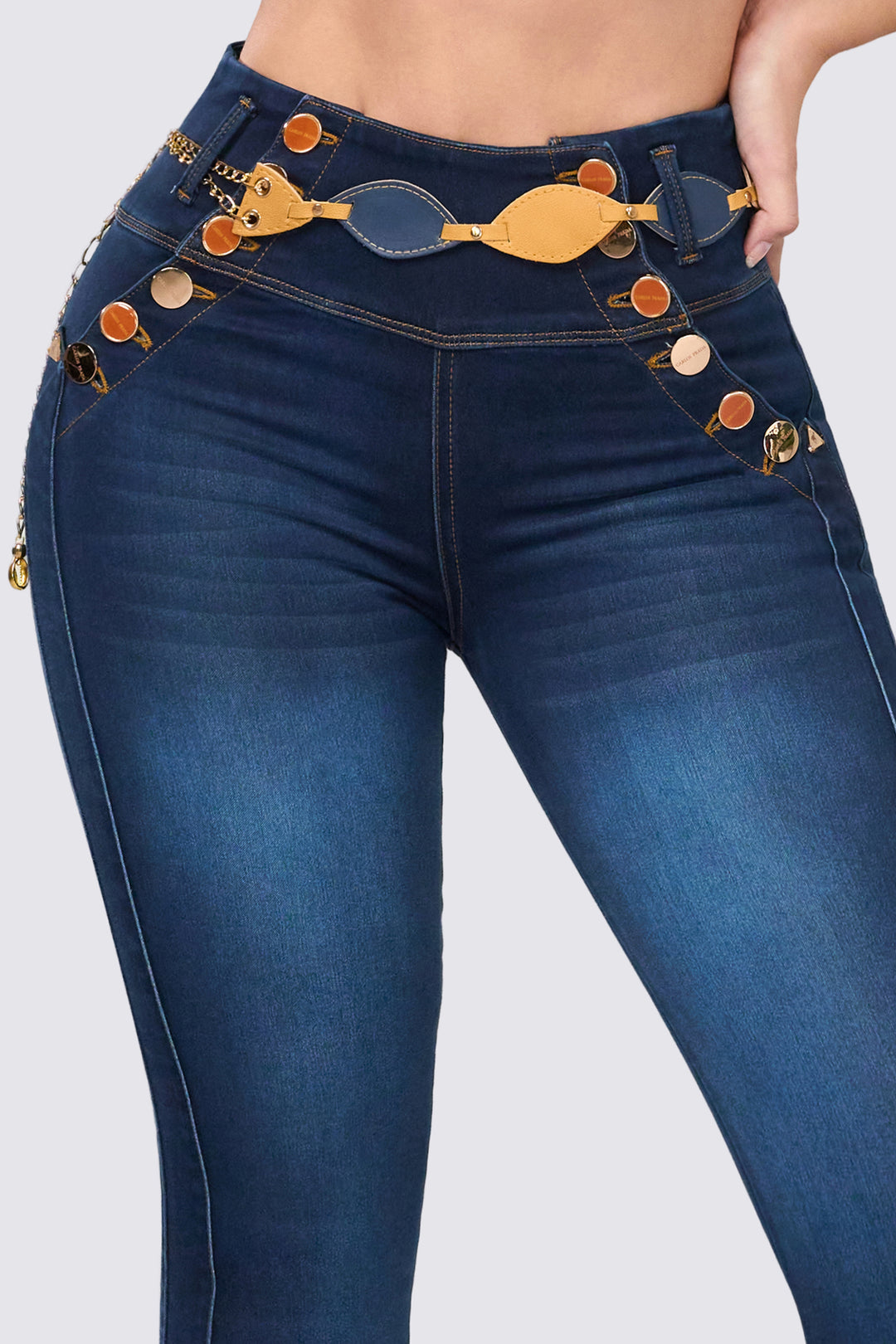 NAVY BLUE SKINNY JEANS 6952