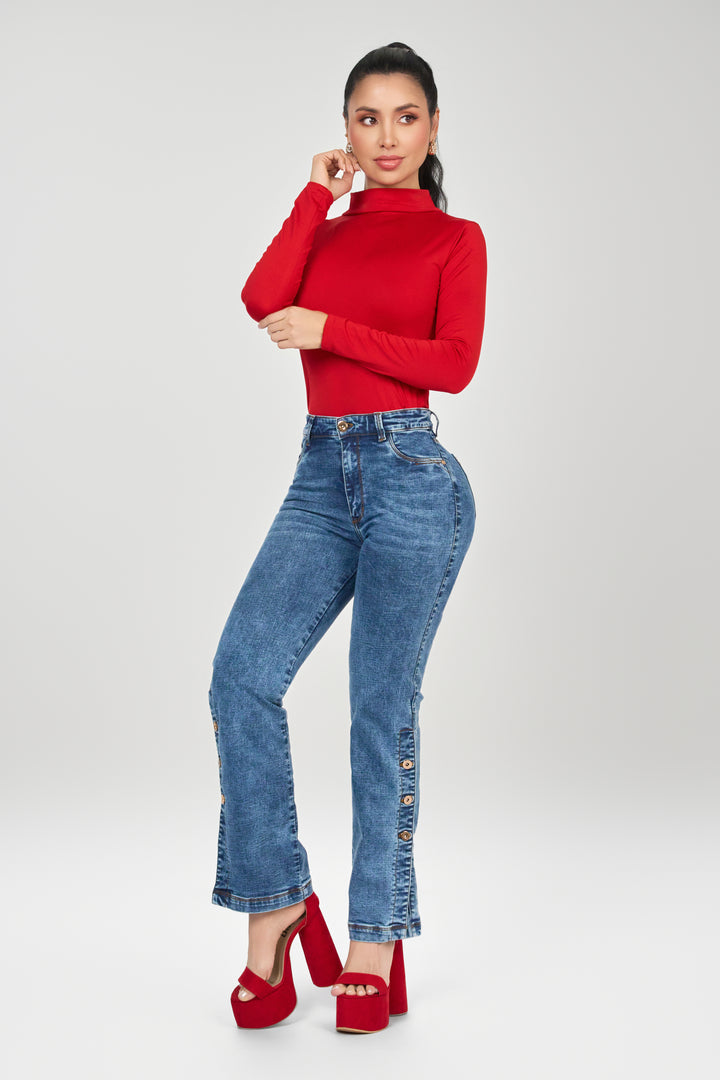 HIGH-RISE STRAIGHT JEAN 6889